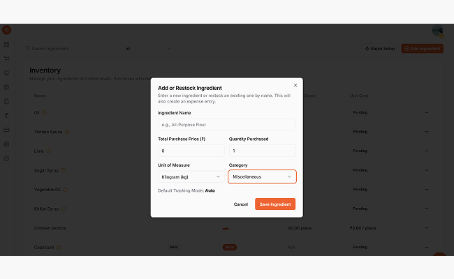 Inventory That Fills Automatically